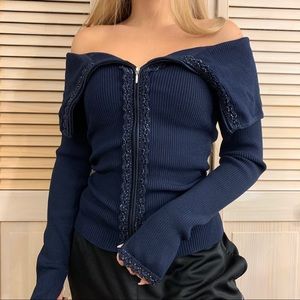 Navy blue sweater